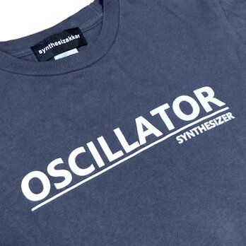 【Tシャツ】OSCILLATOR T-shirt　オシレーター　シンセサイザーTシャツ・ダークグレーの画像