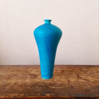 トルコ青　花瓶の画像