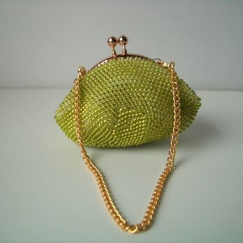 Beaded Purse with Chain --Shine Muscat-- (S) 内布：Margaret Annieの画像