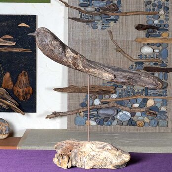 流木の鳥  木の鳥　wood bird　鳥　鳥のオブジェ　（Msaiz）　１４７の画像