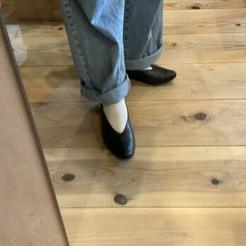 〖人気ブラック〗本革スリッポンパンプス｜痛くない・軽量・通勤OK（22.5〜26cm）