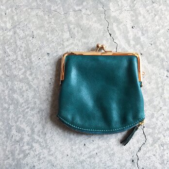 GAMAGUCHI ZIP WALLET TURQUOISE LIMITEDの画像