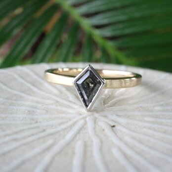 ソルト＆ペッパー/ダイヤモンド指輪の画像
