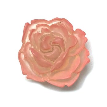 ドイツ レジンシャンクボタンローズフラワー ピンク 　JK 　　薔薇　バラ　花の画像