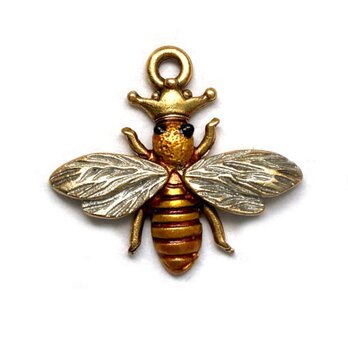 アメリカ製 メタルチャーム ミツバチの女王蜂 SC  昆虫  B-2515　蜜蜂の画像