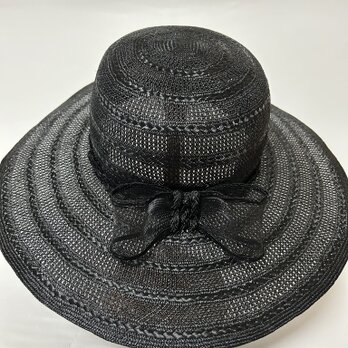 夏帽子HAT（シゾール）ブラックの画像