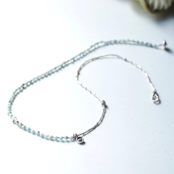 -Larimar- silver necklaceの画像