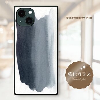 百入茶 モモシロチャ 強化ガラス iPhone ケース スマホケース 13 14 mini se pro max pluの画像