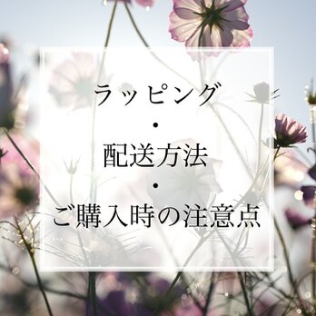 ラッピング・配送方法・ご購入時の注意事項について ✴︎の画像