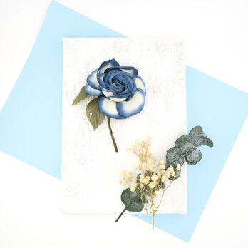 Corsage. コサージュ" Garden Rose. "  | ブルー |の画像