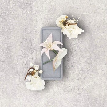 Corsage. コサージュ" Silk Lily. " | ピンク |の画像