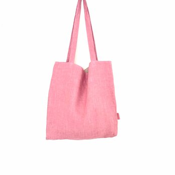 シンプルトートbag  ピンクの画像