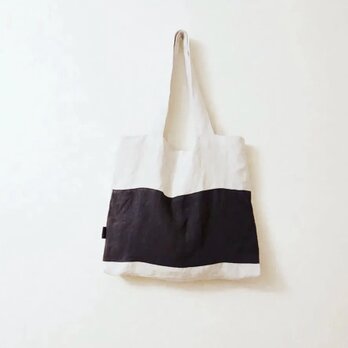 リバーシブルトートbag　　白黒+グレーの画像