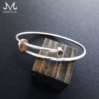 Orbit Bangle：Silver & Woodの画像