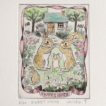 【銅版画】SWEET HOMEの画像
