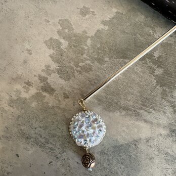 原始　かんざし　白