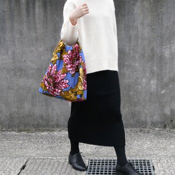 アフリカ布のリングハンドルバッグ｜大人可愛い お洒落