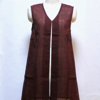 着物リメイク　絽のジレ