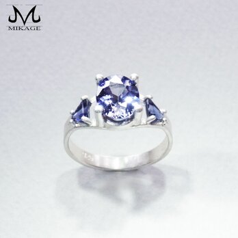 【一点物】Bi-color Zoisite & Iolite: One & Only Ringの画像