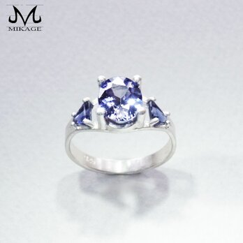 【一点物】Bi-color Zoisite & Iolite: One & Only Ringの画像