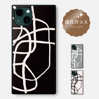 カゼガフクト 強化ガラス iPhone ケース スマホケース 13 14 mini se pro max plusの画像