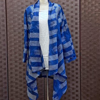 0001 着物リメイク　麻　ジャケット　/　kimono vintage cloth japanese linenの画像