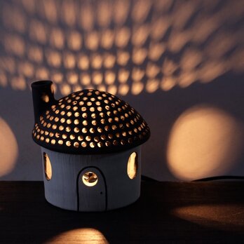 黒陶ランプ 「明るいわが家（LED) 」の画像