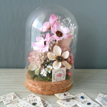 誕生月の天然石  Flower dome  -コスモス pink-の画像