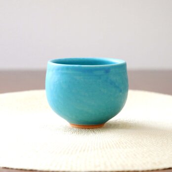 ふっくら丸い トルコ青マット釉のカップ ＊ smallの画像