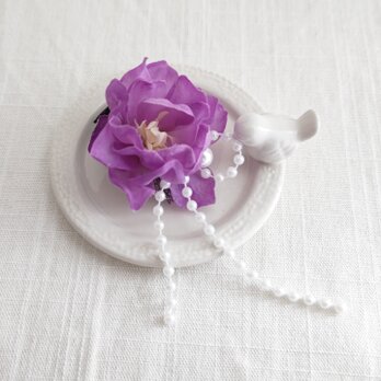purple flower clipの画像