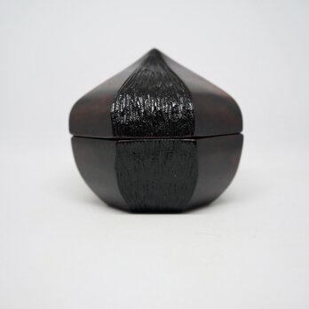 黒柿宝珠形香合の画像