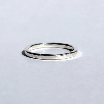 Hammered mark ring / SV925の画像