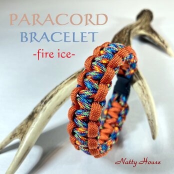 ブレスレット PARACORD パラコード パラシュート アウトドア ロープ キャンプ 防災 手編み 送料無料の画像