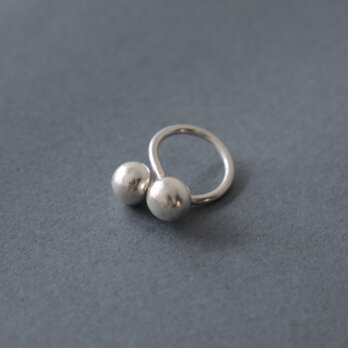 【一点もの】Karen silver ring / ダブルボール 11号の画像