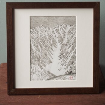 白馬マウンテンアート　ピエゾグラフ作品　栂池高原から唐松沢氷河の画像