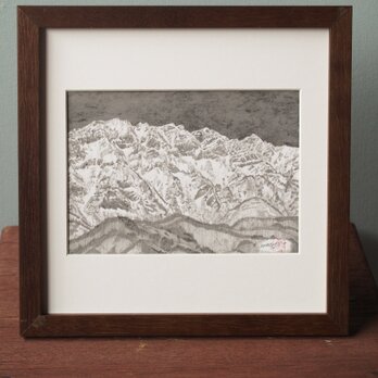 白馬マウンテンアート　ピエゾグラフ作品　戸隠山の画像