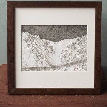 白馬マウンテンアート　ピエゾグラフ作品　白馬大雪渓上部の画像