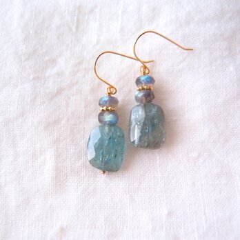 【K14gf】Sky Blue Kyanite Earrings／スカイブルーカイヤナイトの画像