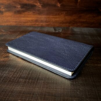 《新書判サイズ》レザーブックカバー（Navy）の画像