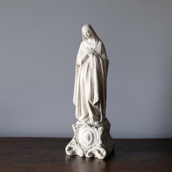 石膏 聖母マリア像 h40cm フランス アンティーク 0501056の画像