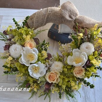 秋の野花ハーフwreathの画像