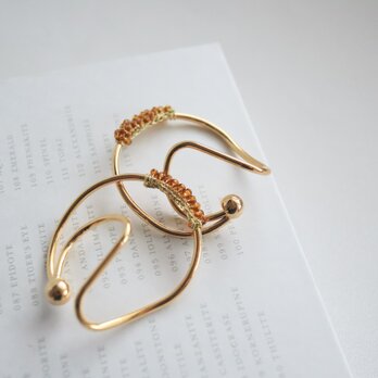 osmanthus lace egg , ear cuffの画像