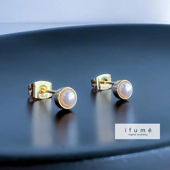 【ifumé】あこや真珠のピアス＆イヤリング 金属アレルギー対応 サージカルステンレスの画像