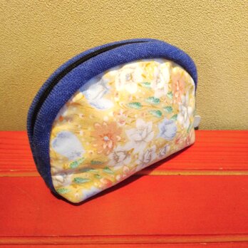 綿　楕円型ポーチ（中）の画像