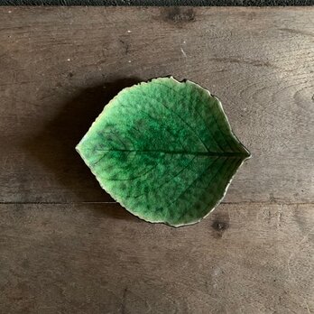 アジサイの葉型プレート17cmの画像