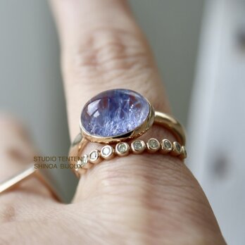 K10[深海庭園dumortierite in quartz]ringの画像