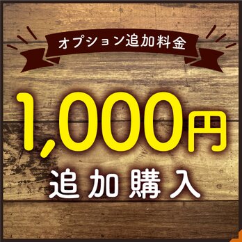 【オプション料金】 ¥1,000 追加購入専用ページの画像