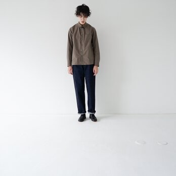 エジプト綿ギザコットンシャツ/giza88cotton/standard shirt/dusty oliveの画像