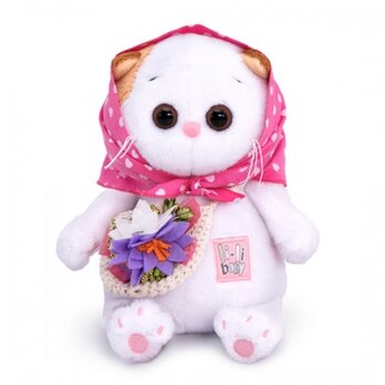 Li-li Baby ピンクの水玉ずきんの画像