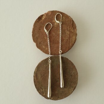 【Silver925】シルバーの雨の耳飾り